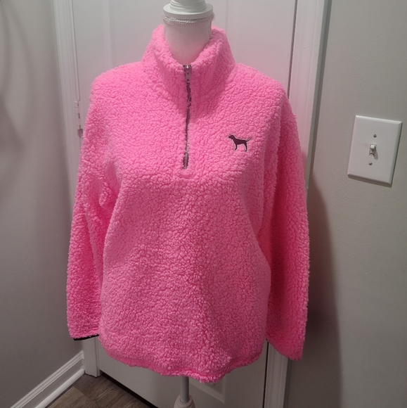 VS PINK SHERPA PULLOVER - Picture 2 of 5